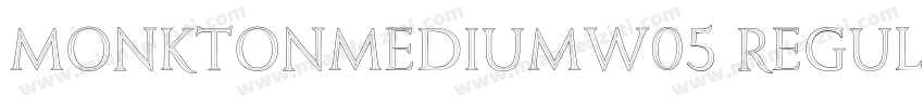 MonktonMediumW05 Regular Regular字体转换